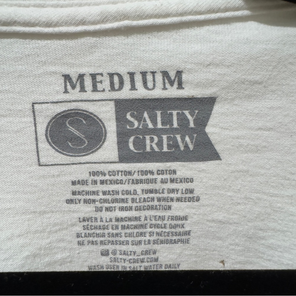 Salty Crew White Men's Shirt - Picture 2 of 3